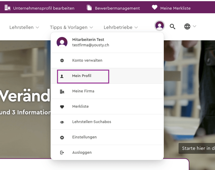 Persönl. Profil